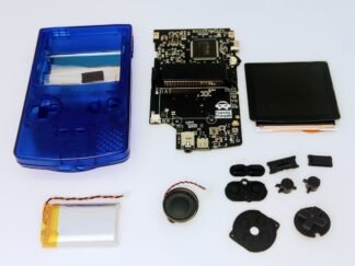 FPGBC Kit FPGA powered DIY handheld games console - Game Boy Color - Original games GBC - Clear dark blue Funnyplaying Full Kit