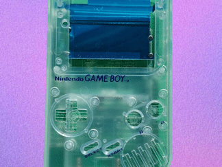 Gameboy DMG shell - Frosted clear with usb c battery support
