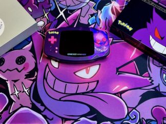 Gameboy Advance GBA Gengar Backlight IPS V3 with custom printed presentation