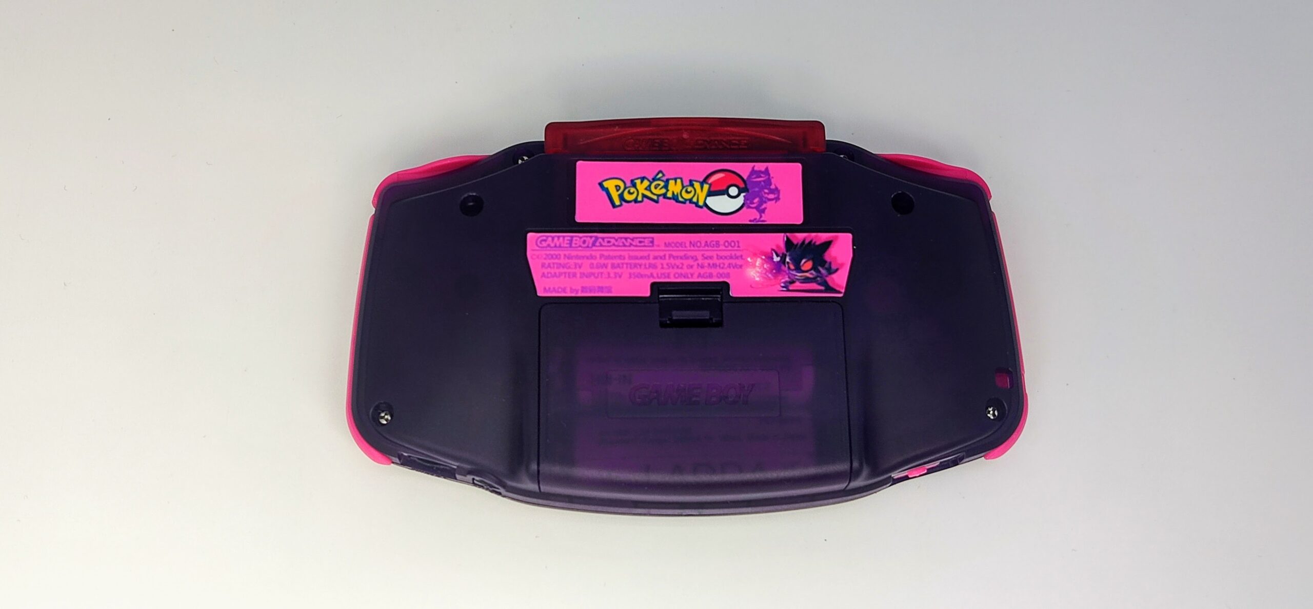 Gameboy Advance GBA Gengar Backlight IPS V3 with custom printed presentation - Image 4